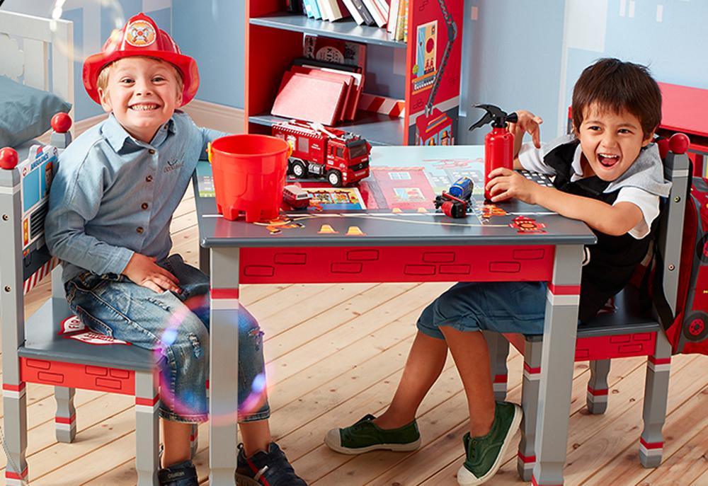 Fantasy Fields Fire Engine Set of 2 Chairs - Kids Haven