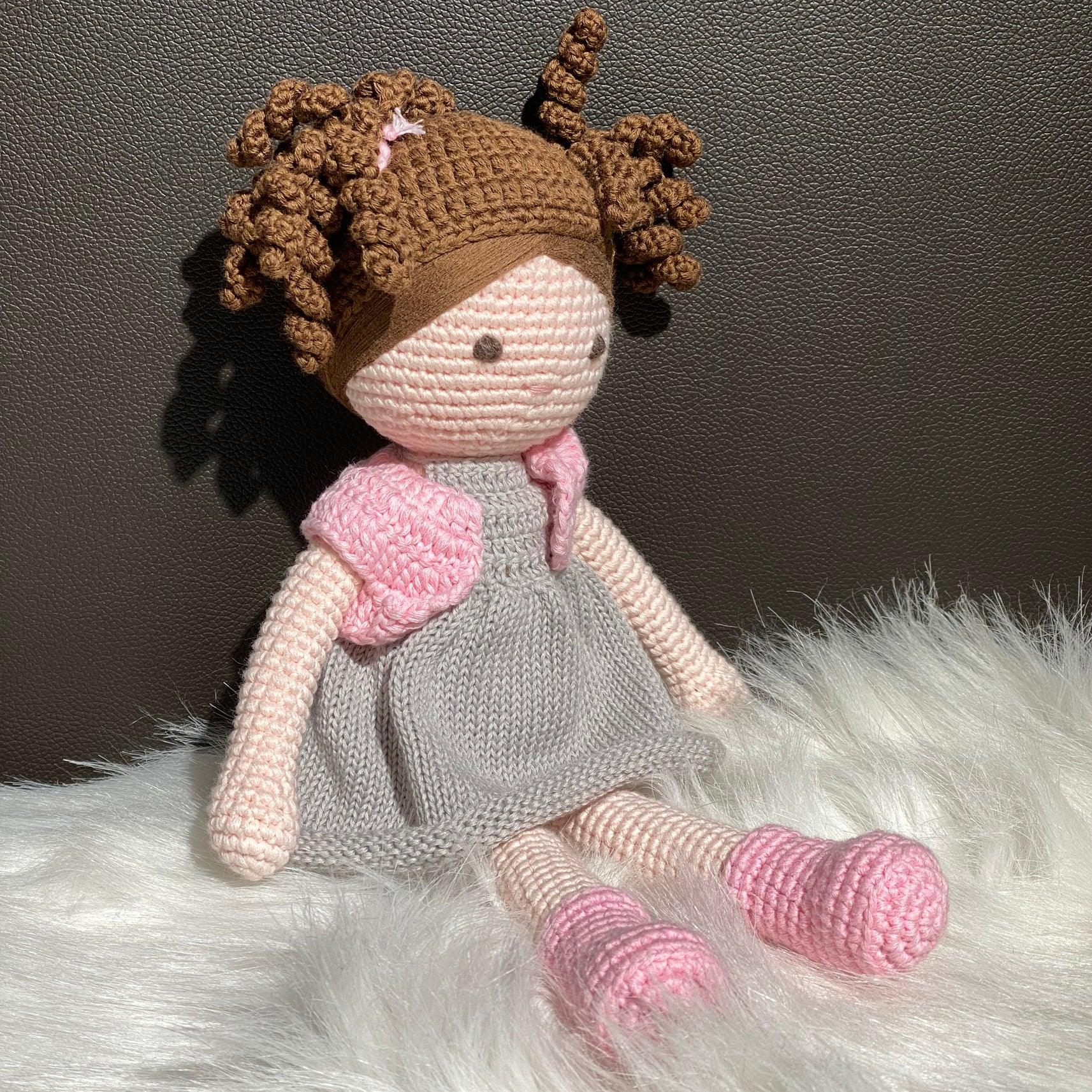 May's Hand Grey Dress Girl Crochet - Kids Haven