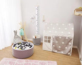 HYGGE White Stars Grey Play Tent - Kids Haven