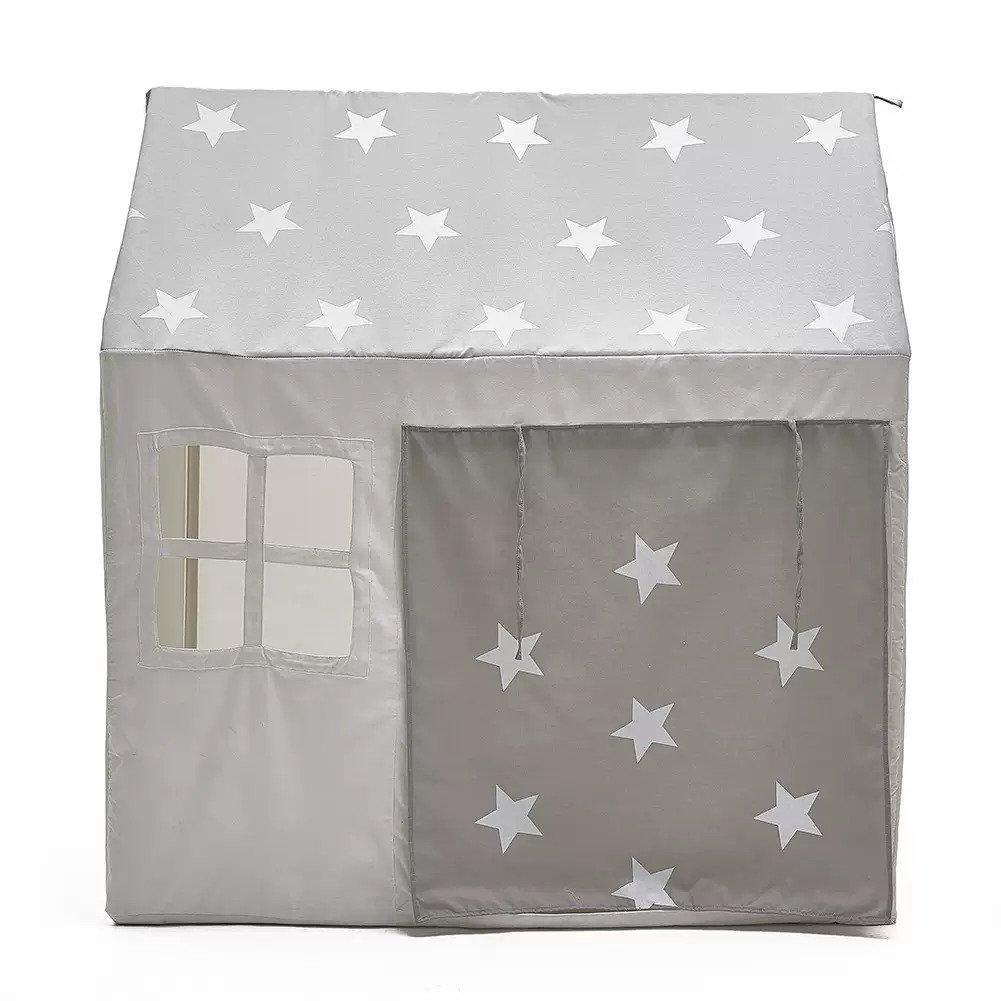 HYGGE White Stars Grey Play Tent - Kids Haven