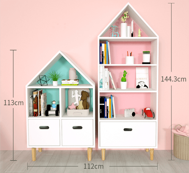 FIJN House Shelf Pink - Tall - Kids Haven