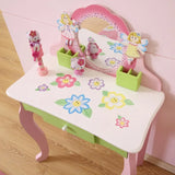 LEKEN Fairies Pink Dressing Table & Chair - Kids Haven