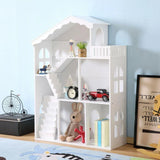 LEKEN White Dollhouse Bookshelf