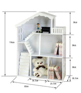 LEKEN White Dollhouse Bookshelf - Kids Haven