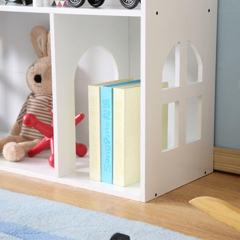 LEKEN White Dollhouse Bookshelf - Kids Haven