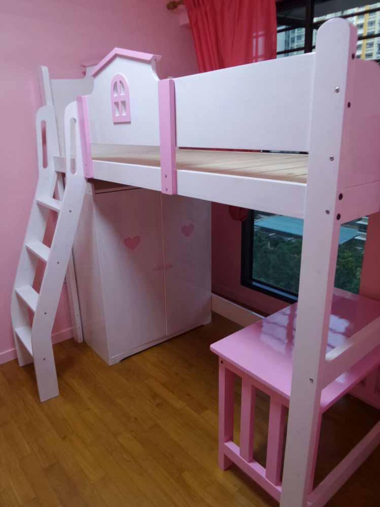 Oslo Little House High Loft Bed - Kids Haven