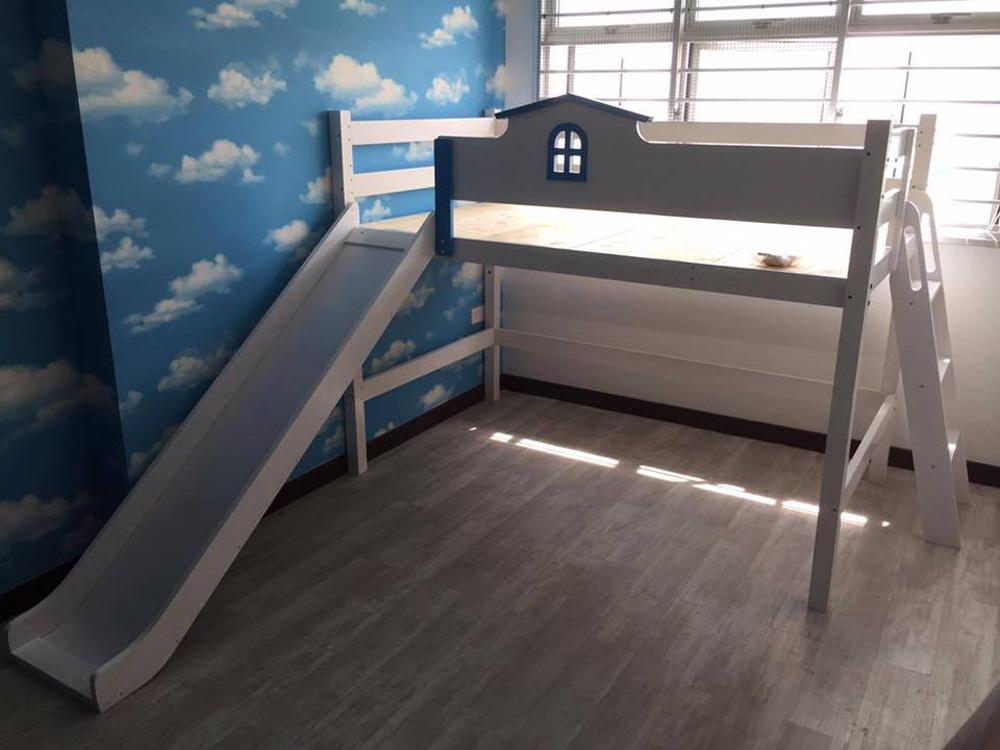 Oslo Little House Mid Loft Bed - Kids Haven