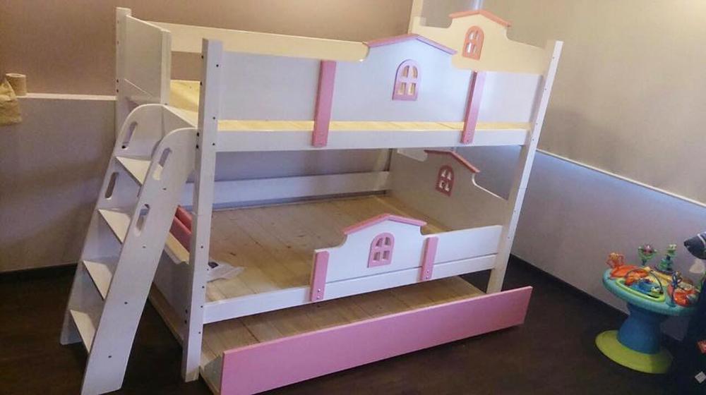 Oslo Little House Triple Deck Bed - Kids Haven
