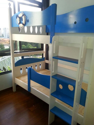 Oslo Little Whale Double Deck Bed - Kids Haven