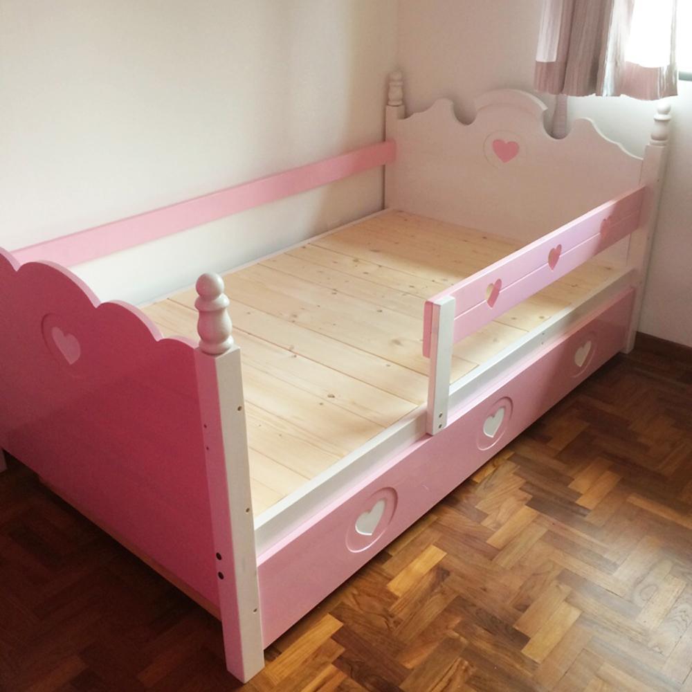 Oslo Princess Low Bed with Pullout - Kids Haven