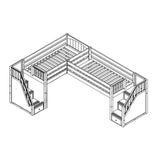 Maxtrix Corner Low Loft Loft - with options - Kids Haven