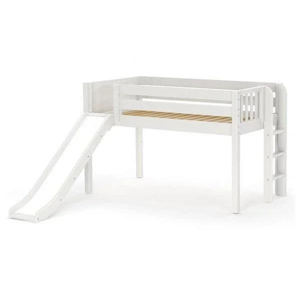 Maxtrix Low Loft w Front Slide (Ladder or Staircase) - fabric options - Kids Haven