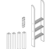 Maxtrix Low Loft Kit (legs and ladder) - Kids Haven