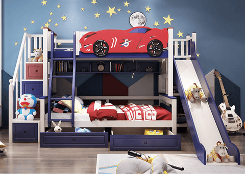 HB Rooms Car Bunk Bed (M06#) - Kids Haven