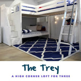 Maxtrix Corner High Loft Bunk - with options - Kids Haven