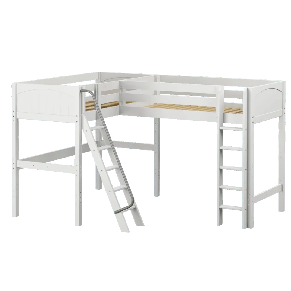 Maxtrix Corner High Loft Loft - with options - Kids Haven