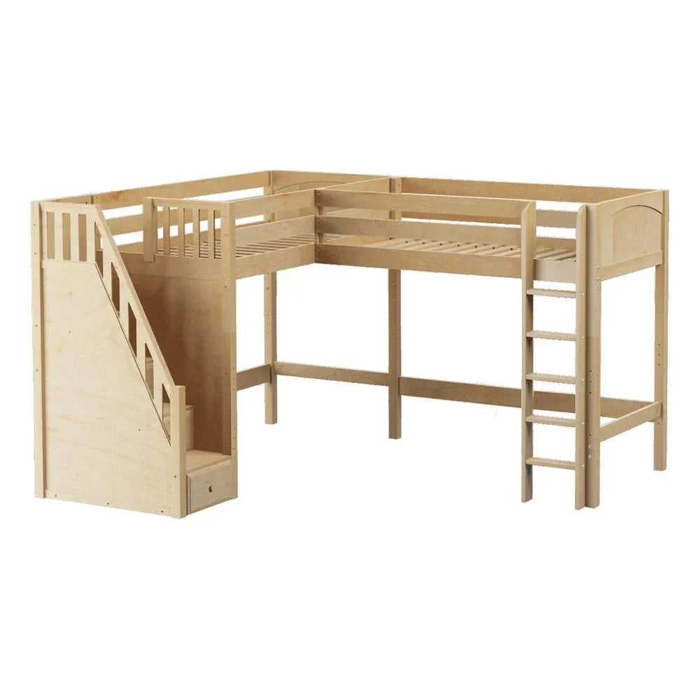 Maxtrix Corner High Loft Loft - with options - Kids Haven