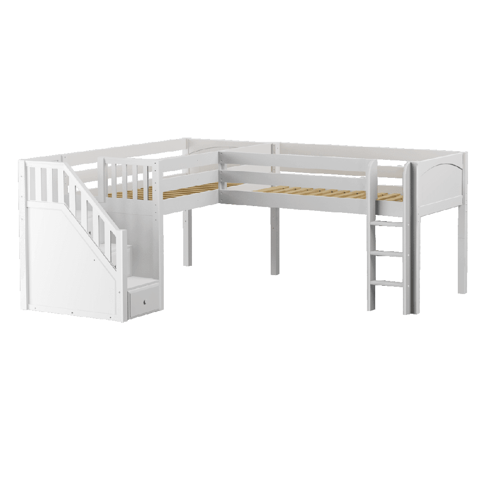 Maxtrix Corner Low Loft Loft - with options - Kids Haven