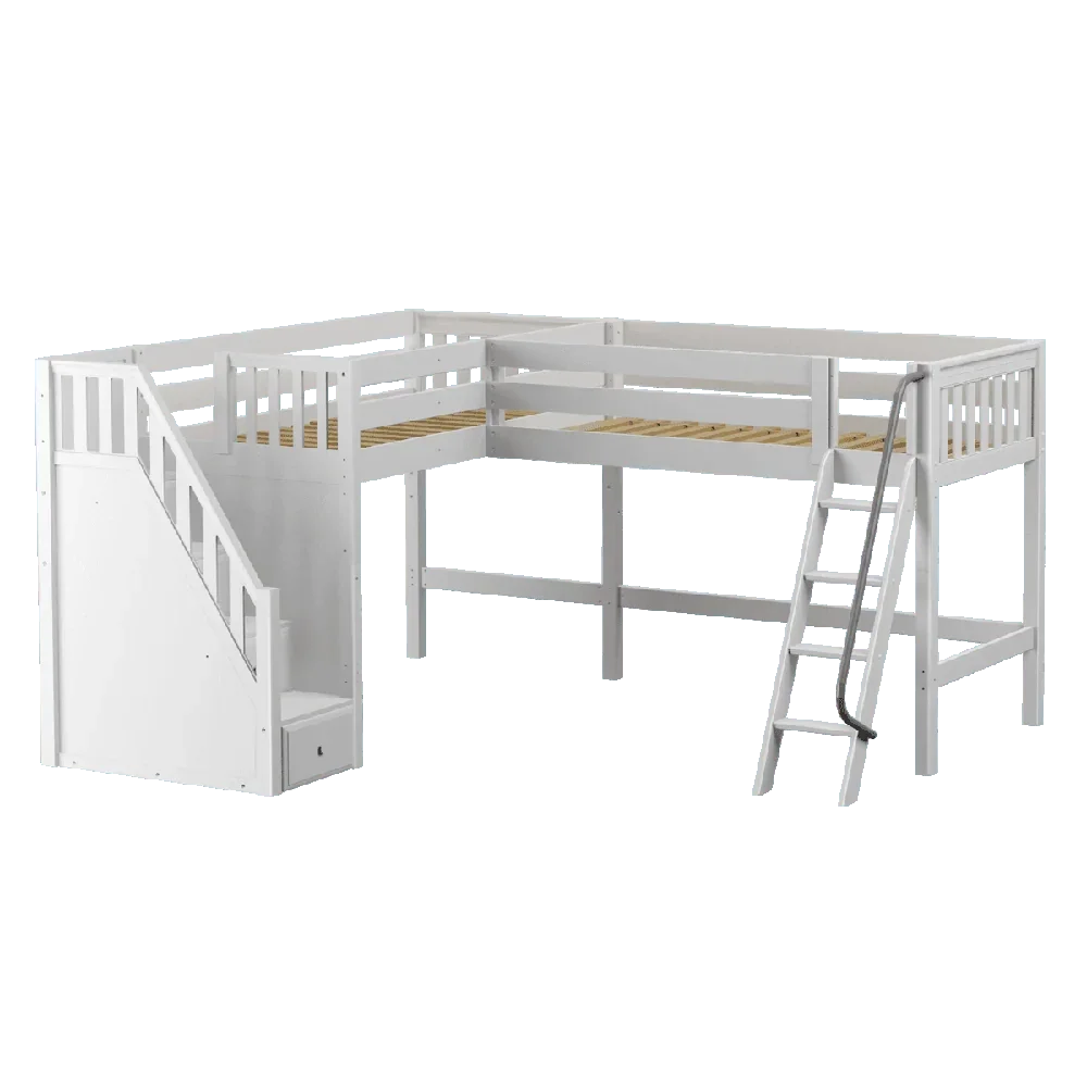 Maxtrix Corner Mid Loft Loft - with options - Kids Haven