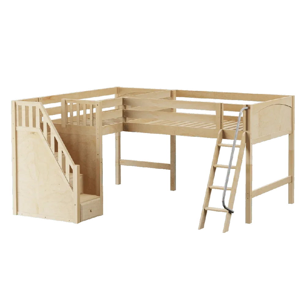 Maxtrix Corner Mid Loft Loft - with options - Kids Haven