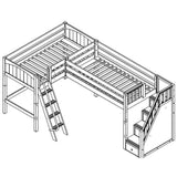 Maxtrix Corner Mid Loft Loft - with options - Kids Haven