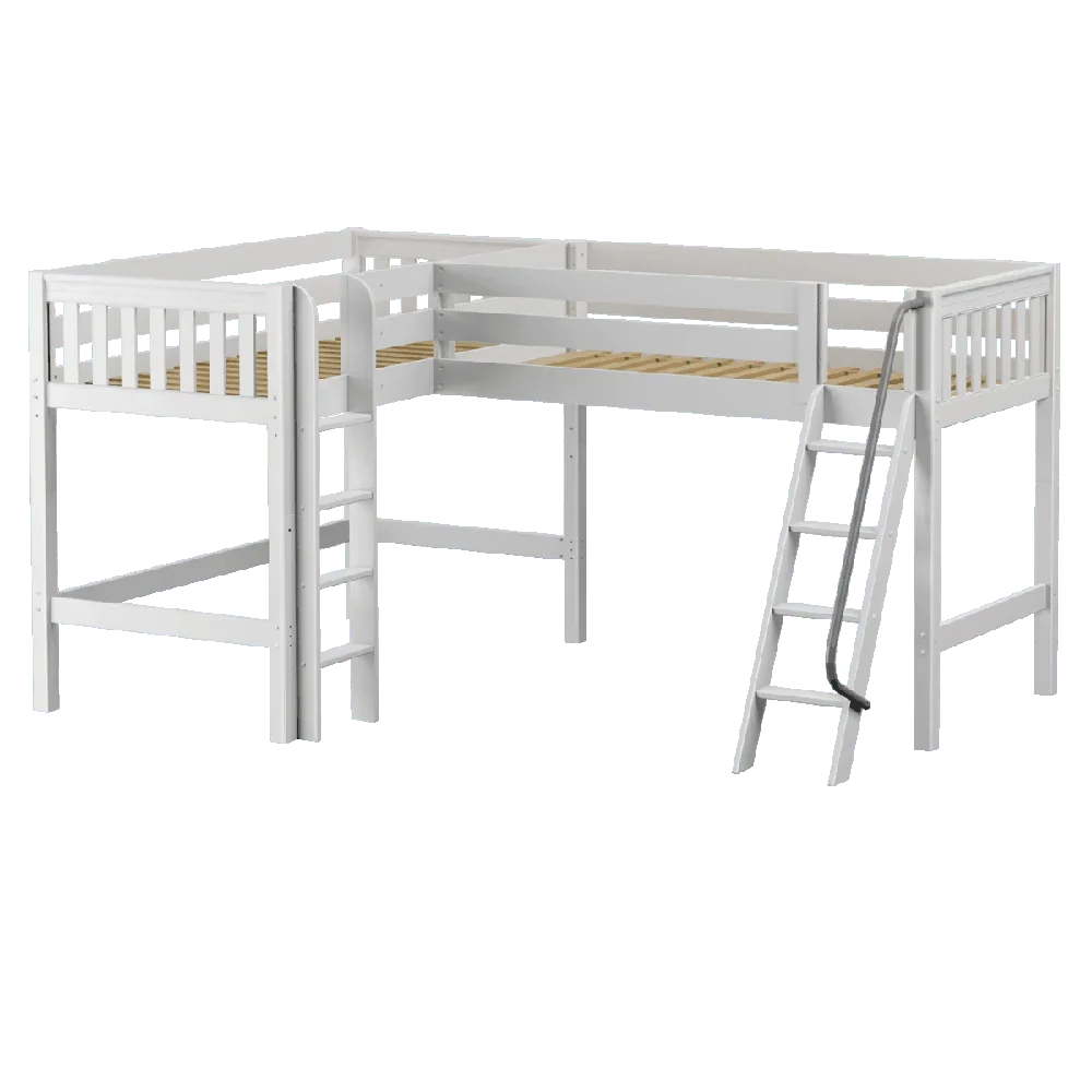 Maxtrix Corner Mid Loft Loft - with options - Kids Haven