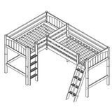 Maxtrix Corner Mid Loft Loft - with options - Kids Haven