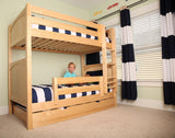 Maxtrix Basic High Bunk (Ladder or Staircase) - fabric options - Kids Haven