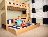 Maxtrix Basic High Bunk (Ladder or Staircase) - fabric options - Kids Haven