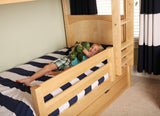 Maxtrix Basic High Bunk (Ladder or Staircase) - fabric options - Kids Haven