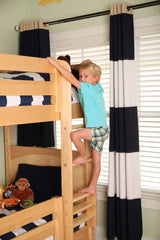 Maxtrix Basic High Bunk (Ladder or Staircase) - fabric options - Kids Haven
