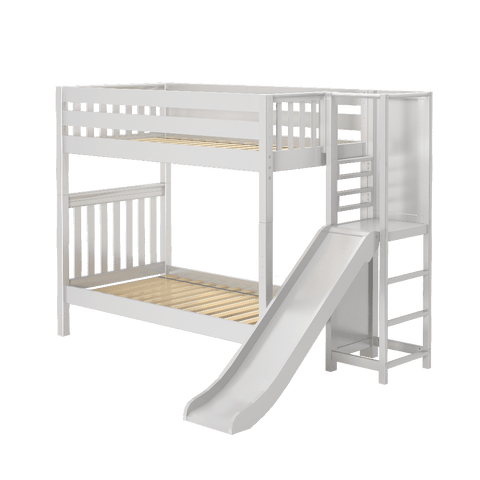 Maxtrix High Bunk w Slide Platform (Choose front or side) - Kids Haven