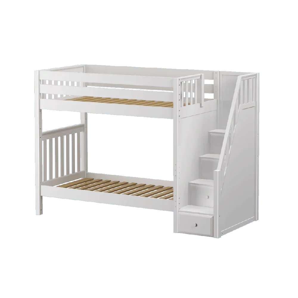 Maxtrix Basic High Bunk (Ladder or Staircase) - fabric options - Kids Haven