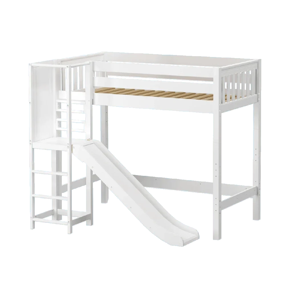 Maxtrix High Loft w Slide Platform (Choose front or side) - Kids Haven