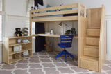 Maxtrix High Loft w Staircase w Table - Kids Haven