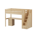 Maxtrix High Loft w Staircase w Table w 1 Drawer Set