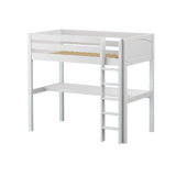 Maxtrix High Loft w Front Straight Ladder w Table - Kids Haven