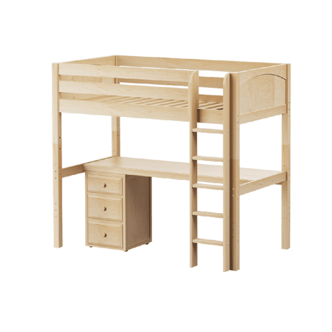 Maxtrix Ultra High Loft w Straight Ladder w Table w 1 drawer