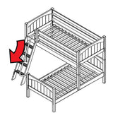 Maxtrix L-Shape Bed w Angled Ladder - Kids Haven