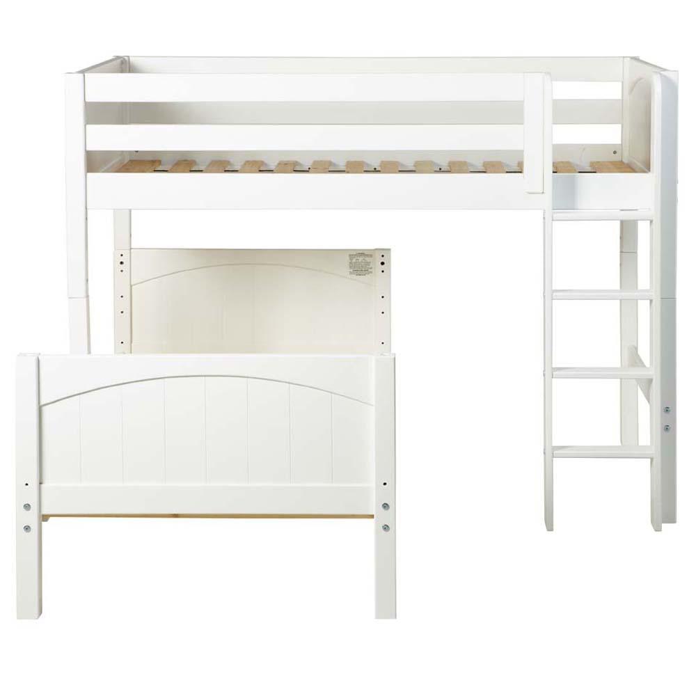 Maxtrix L-Shape Bed w Straight Ladder - Kids Haven