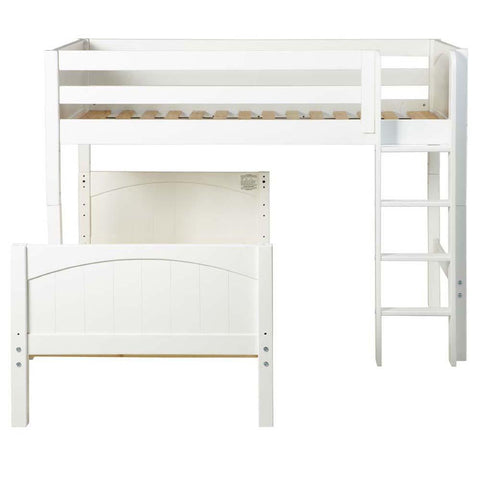 Maxtrix L-Shape Bed w Straight Ladder - Kids Haven