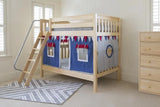 Maxtrix Basic Low Bunk (Ladder or Staircase) - fabric options - Kids Haven