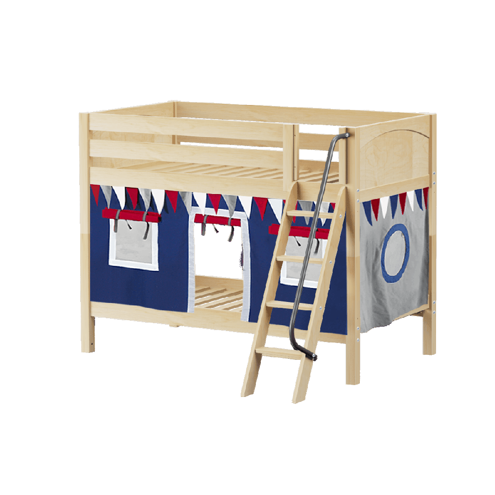 Maxtrix Basic Low Bunk (Ladder or Staircase) - fabric options - Kids Haven