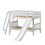 Maxtrix Low Bunk w Front Slide (Ladder or Staircase) - Kids Haven