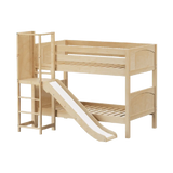 Maxtrix Low Bunk w Slide Platform (Choose front or side) - Kids Haven