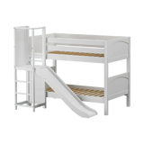 Maxtrix Low Bunk w Slide Platform (Choose front or side) - Kids Haven