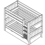 Maxtrix Basic Low Bunk (Ladder or Staircase) - fabric options - Kids Haven