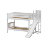 Maxtrix Low Bunk w Slide Platform (Choose front or side) - Kids Haven