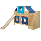 Maxtrix Low Bunk w Front Slide (Ladder or Staircase) - Kids Haven