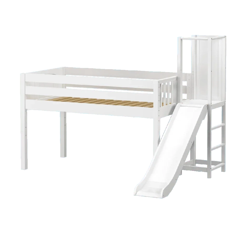 Maxtrix Low Loft w Slide Platform (Choose front or side) - Kids Haven